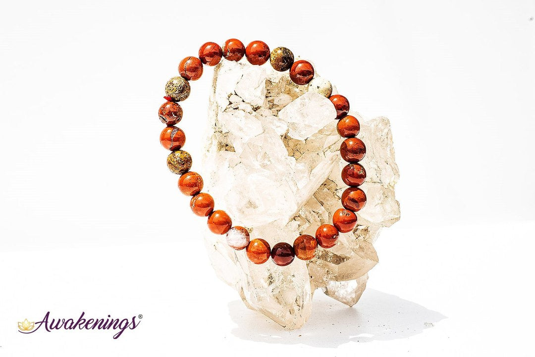 Brecciated Red Jasper Bracelet-8mm