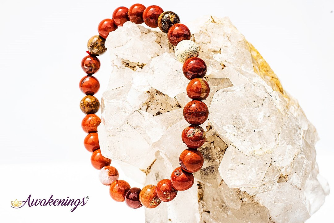 Brecciated Red Jasper Bracelet-8mm