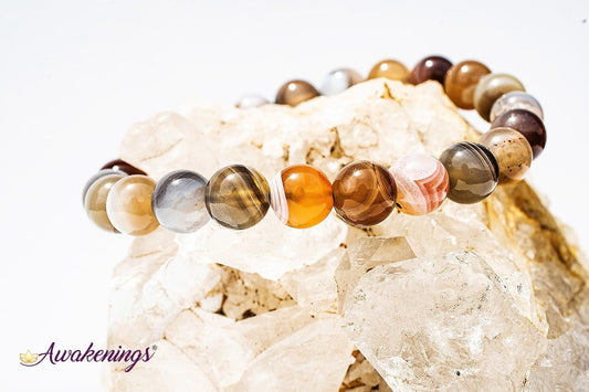 Botswana Agate Bracelet-8mm