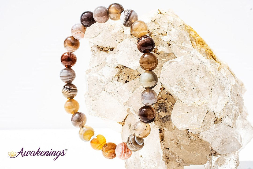 Botswana Agate Bracelet-8mm