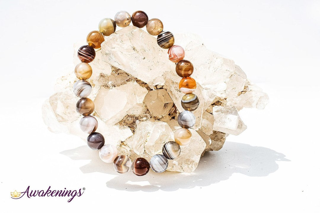 Botswana Agate Bracelet-8mm