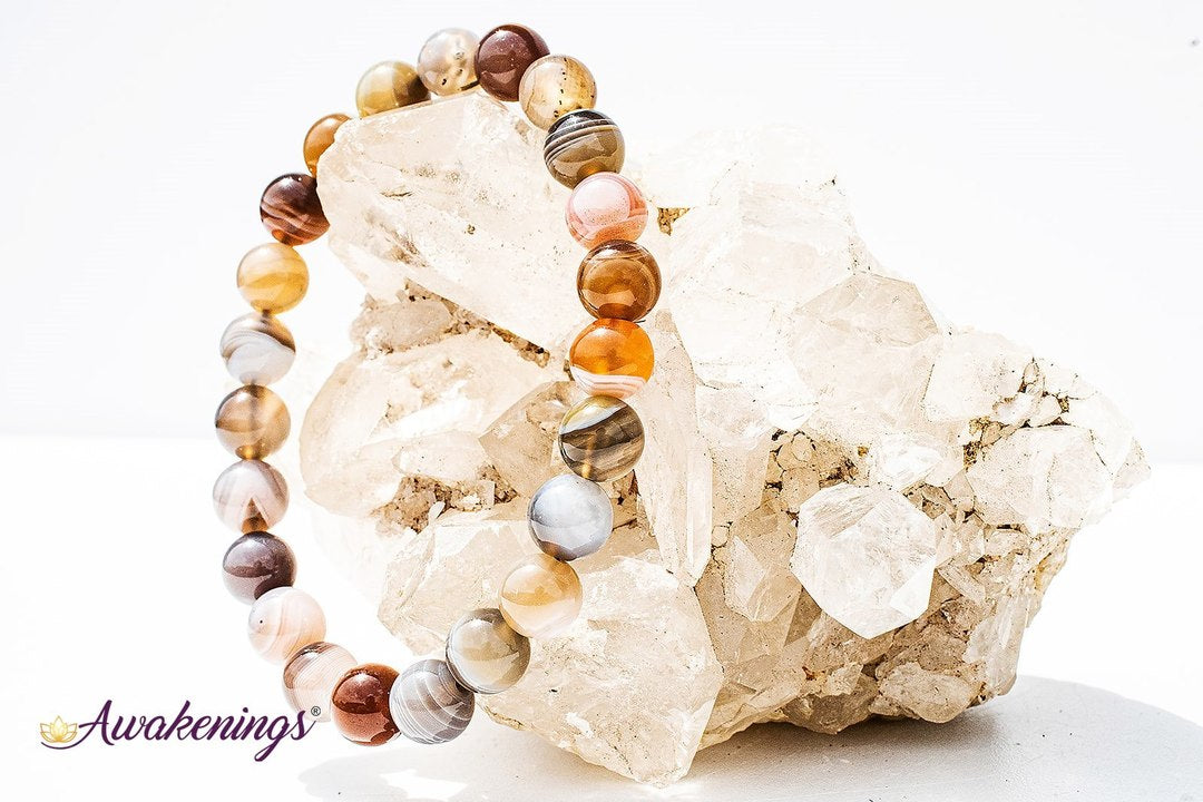 Botswana Agate Bracelet-8mm