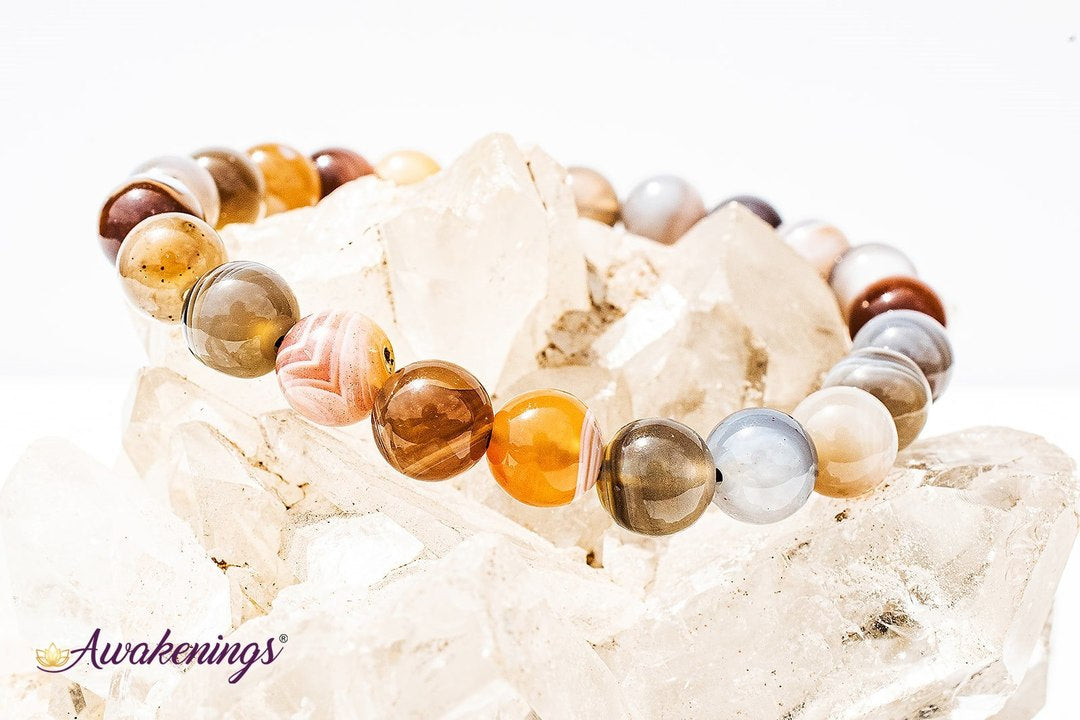 Botswana Agate Bracelet-8mm