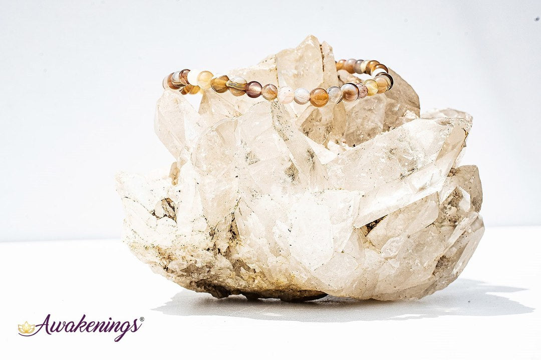 Botswana Agate Bracelet -4mm
