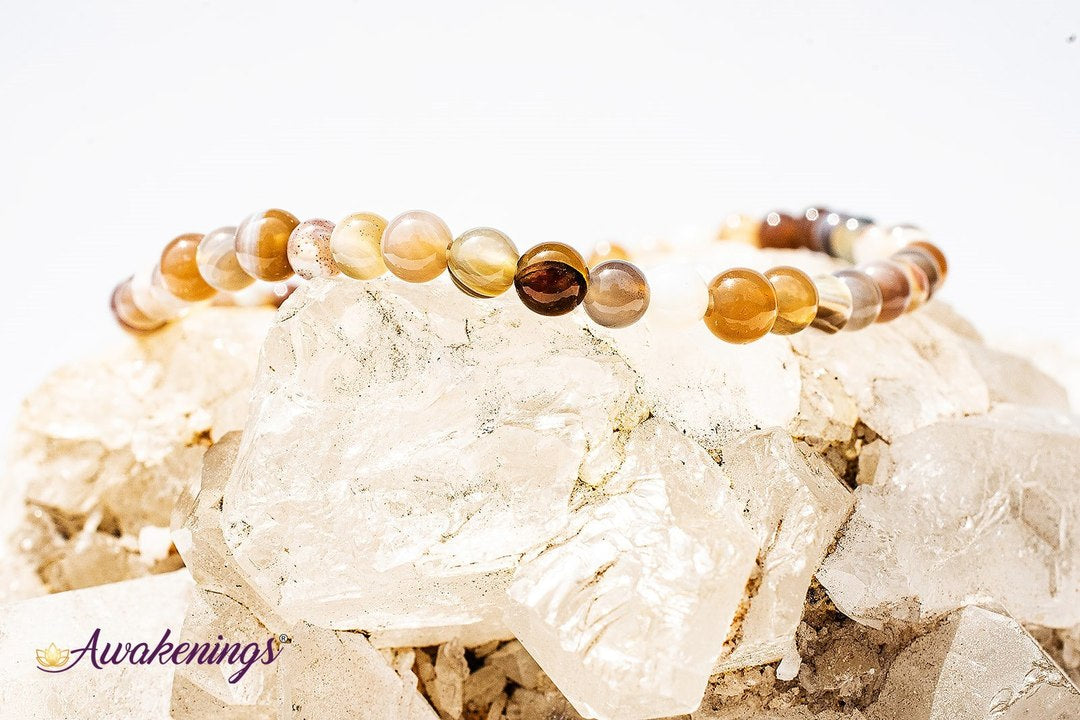 Botswana Agate Bracelet -4mm