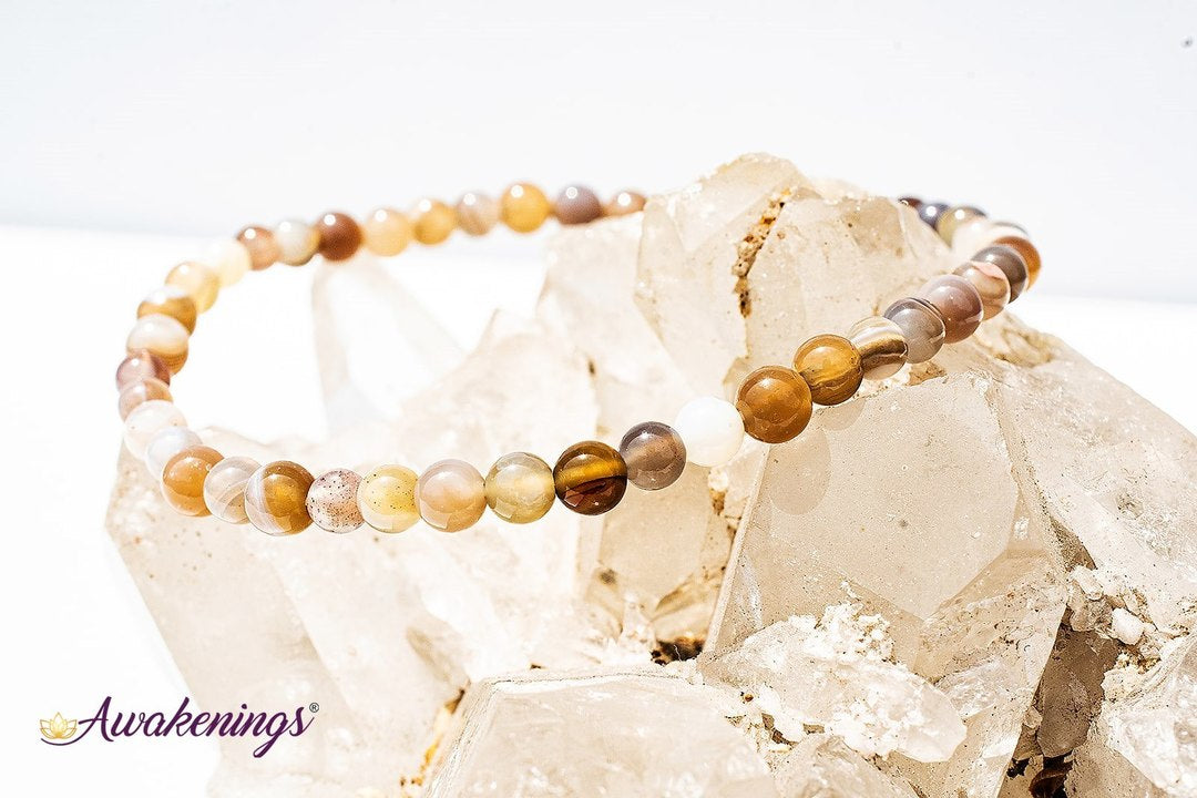 Botswana Agate Bracelet -4mm