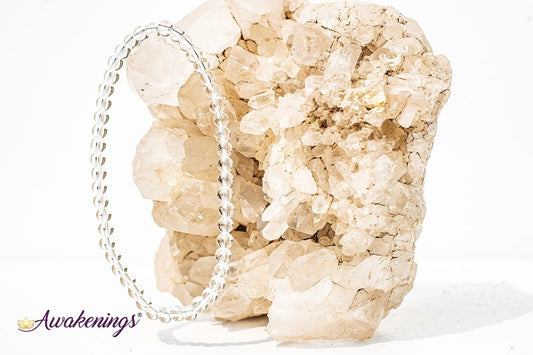 Clear Quartz Crystal Bracelet-4mm
