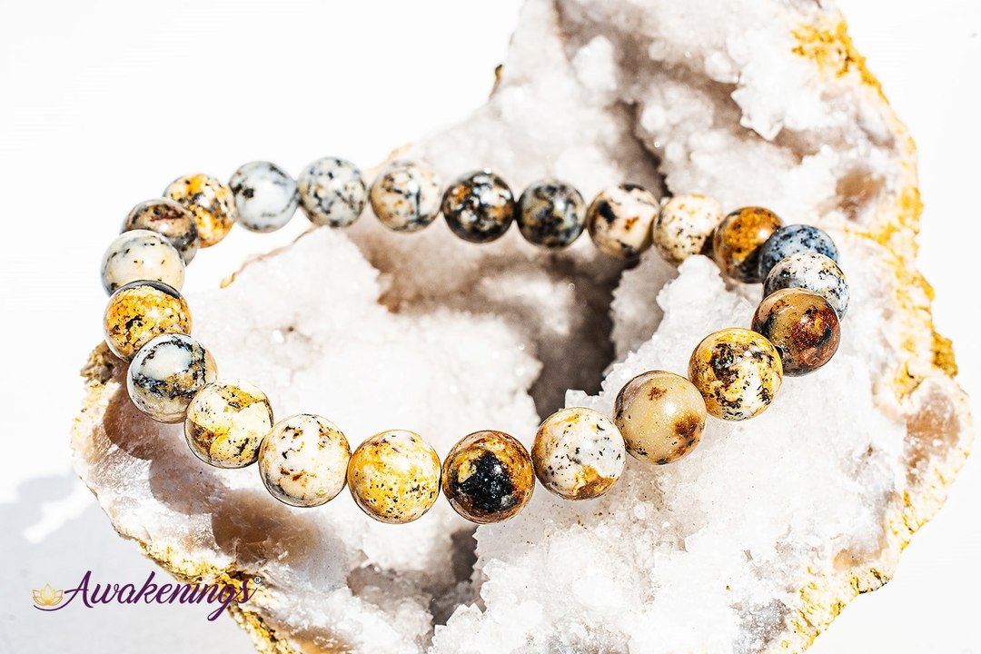 Dendritic Opal Bracelet- 8mm