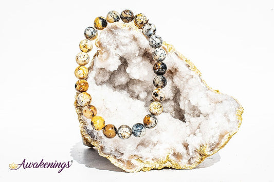 Dendritic Opal Bracelet- 8mm