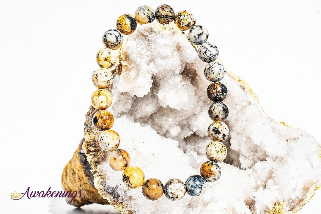 Dendritic Opal Bracelet- 8mm