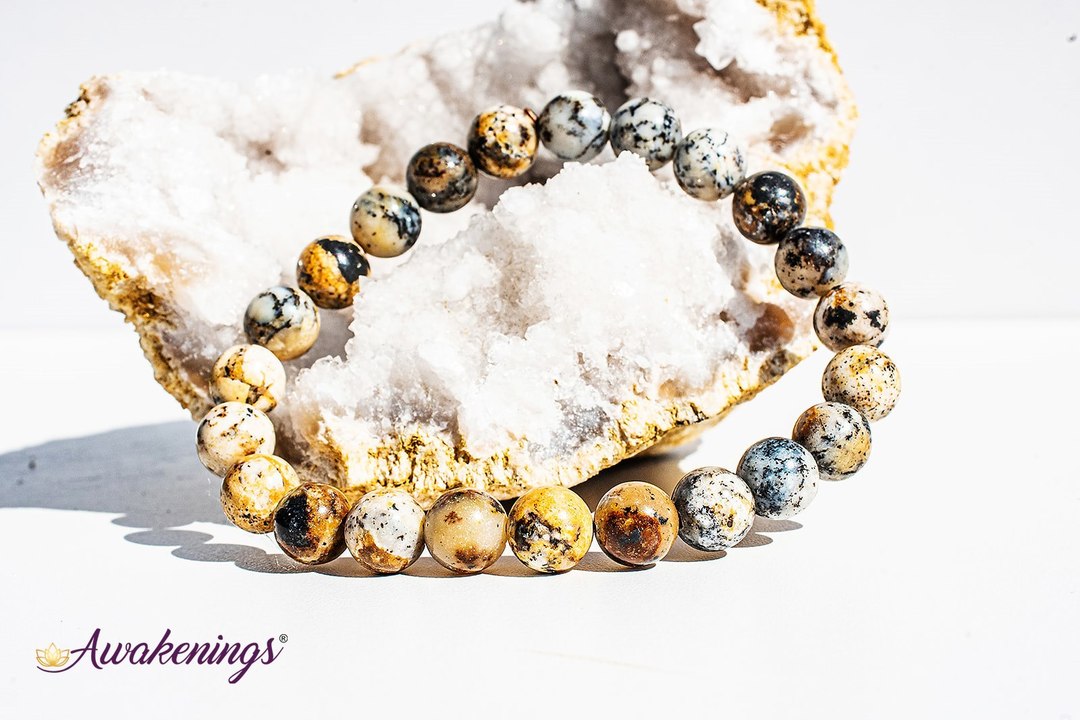Dendritic Opal Bracelet- 8mm
