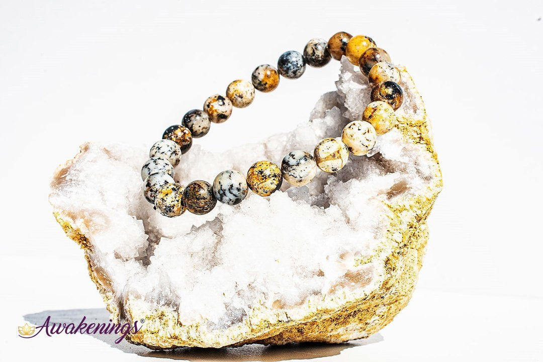 Dendritic Opal Bracelet- 8mm