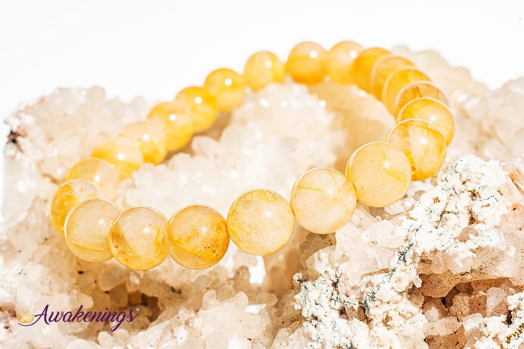 Golden Healer (Hematoid) Bracelet-8-9mm