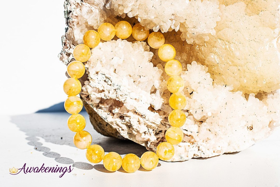 Golden Healer (Hematoid) Bracelet-8-9mm