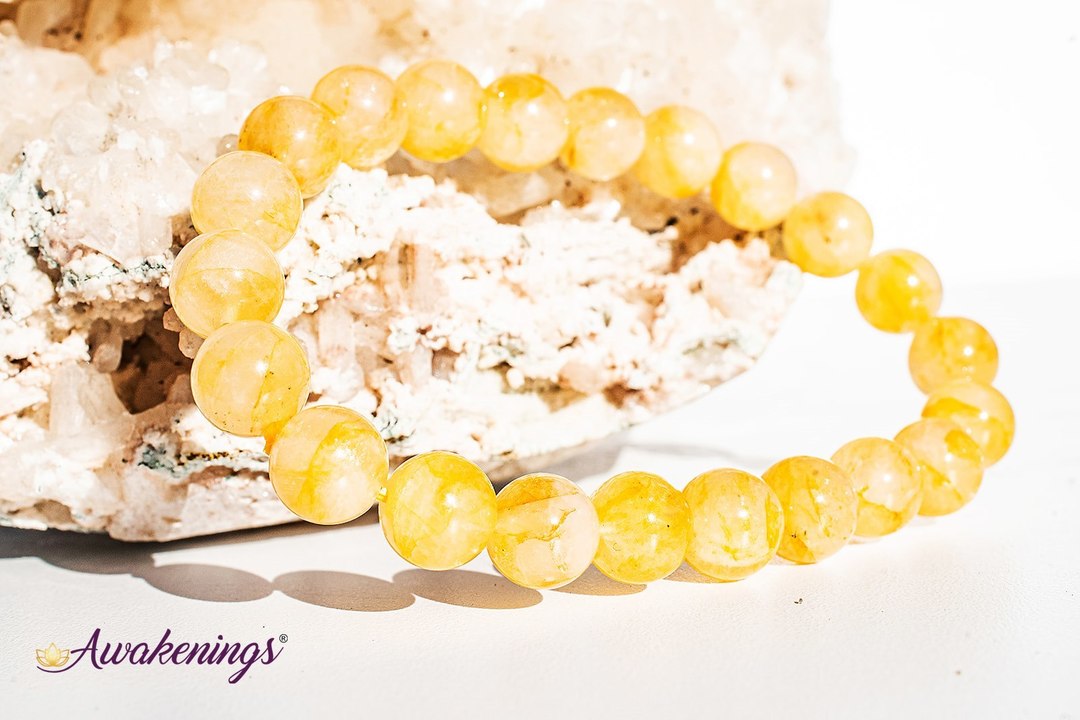 Golden Healer (Hematoid) Bracelet-8-9mm