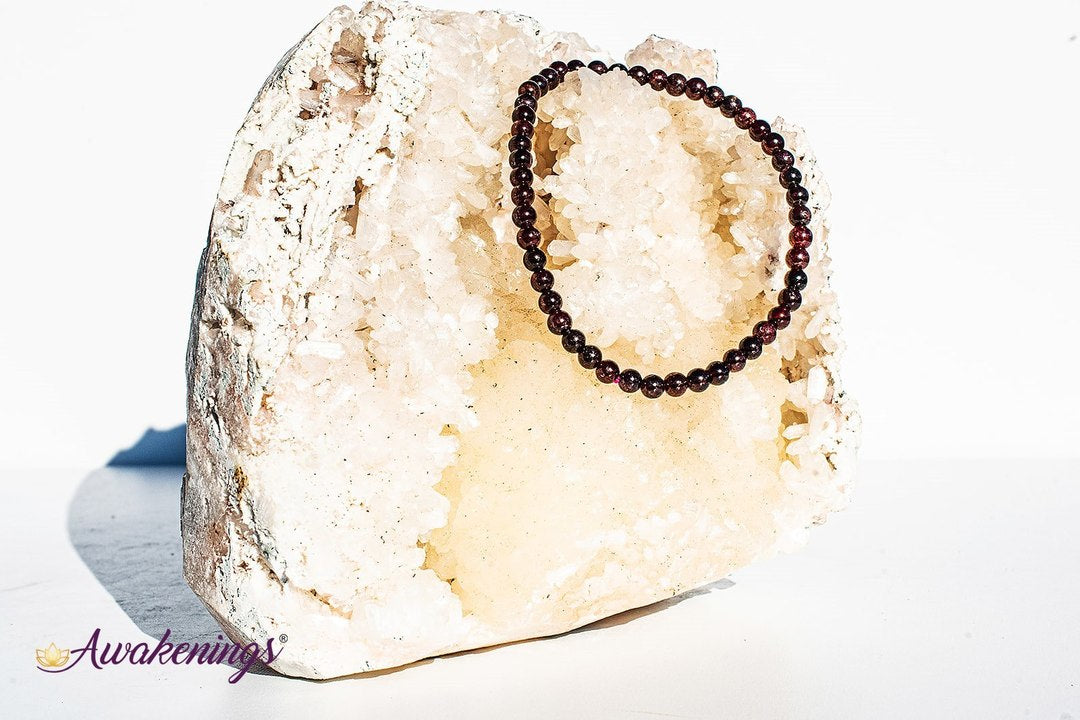 Garnet Bracelet- 4mm
