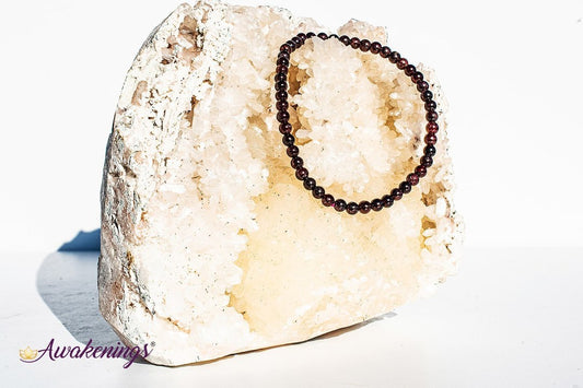 Garnet Bracelet- 4mm