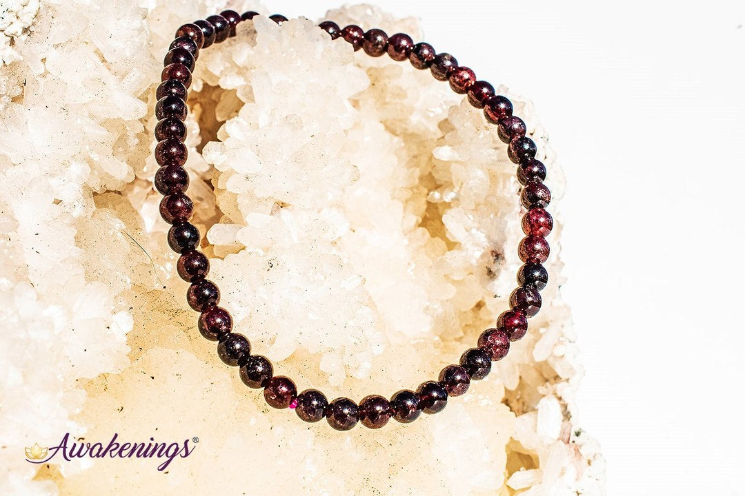 Garnet Bracelet- 4mm