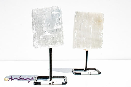 Selenite/Satin Spar on a Pin