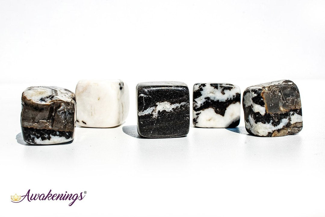 Zebra Agate Cubes 1"