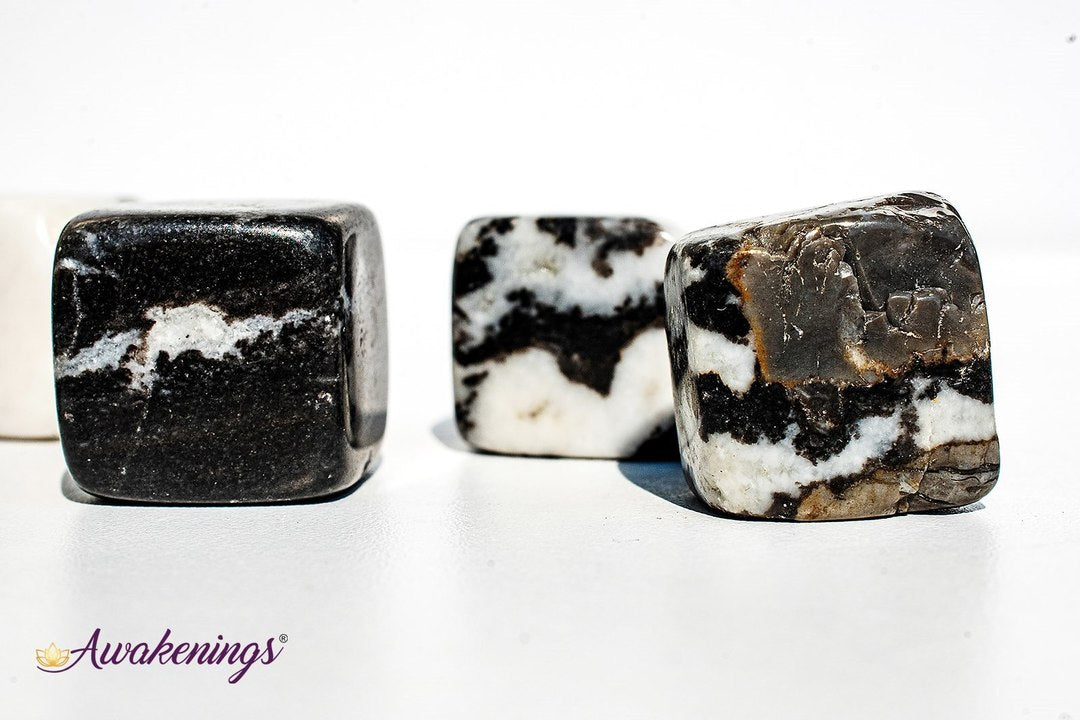 Zebra Agate Cubes 1"