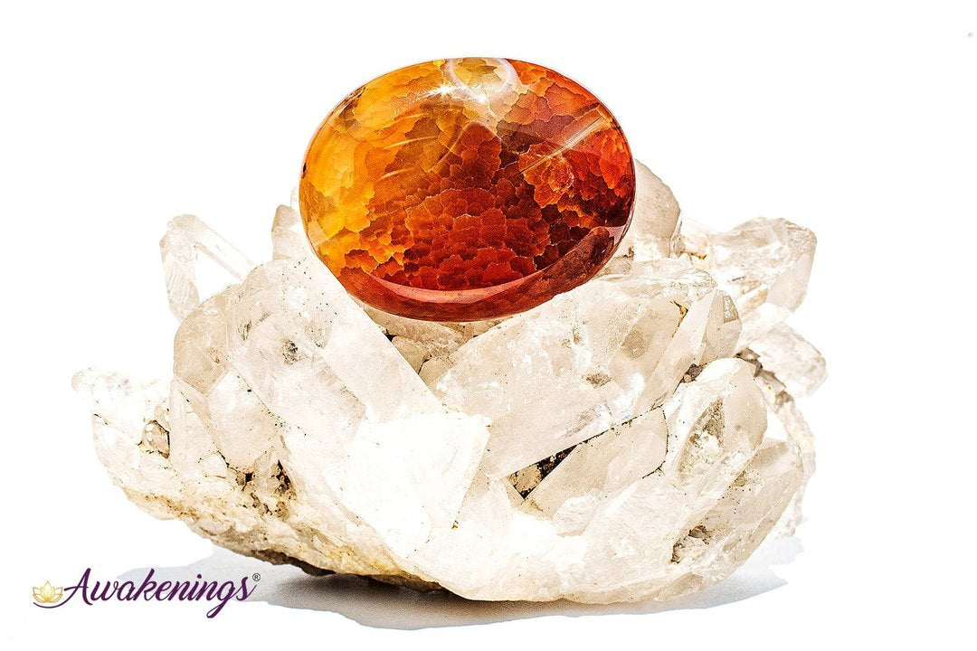 Fire Agate Palm/Pillow Stone