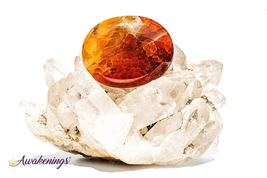 Fire Agate Palm/Pillow Stone