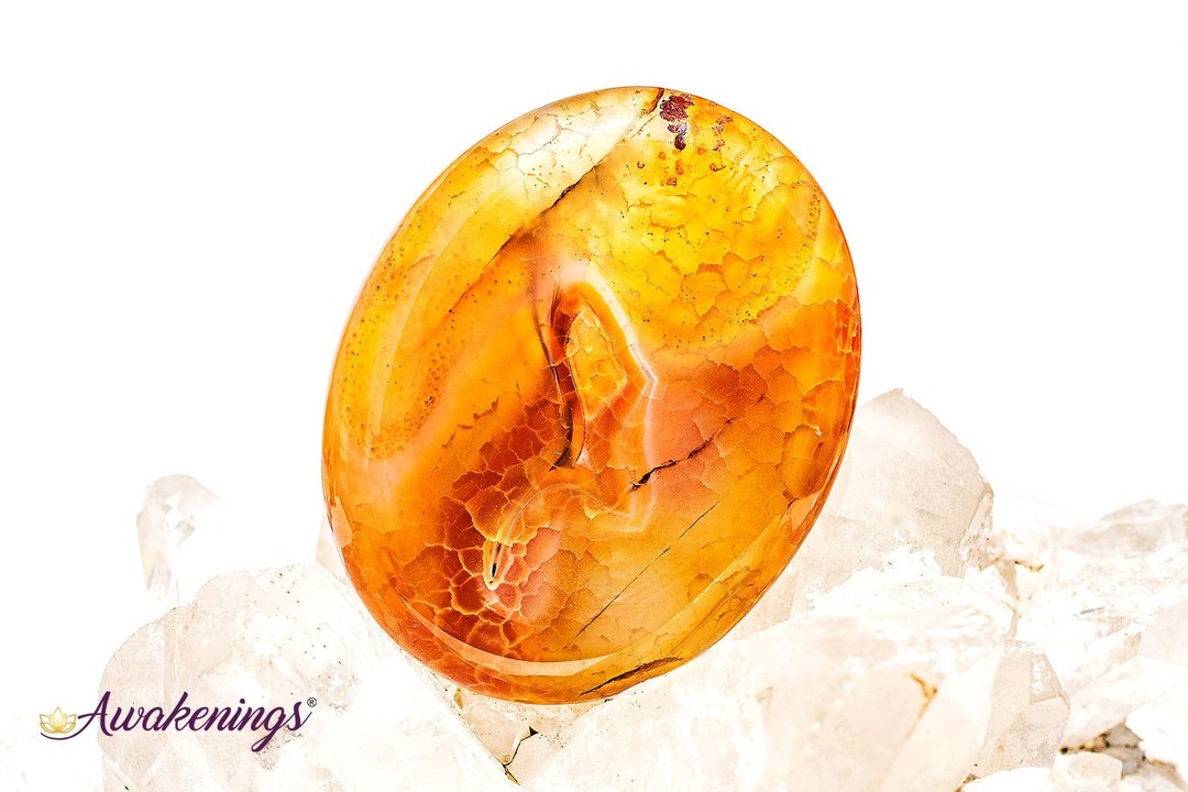 Fire Agate Palm/Pillow Stone
