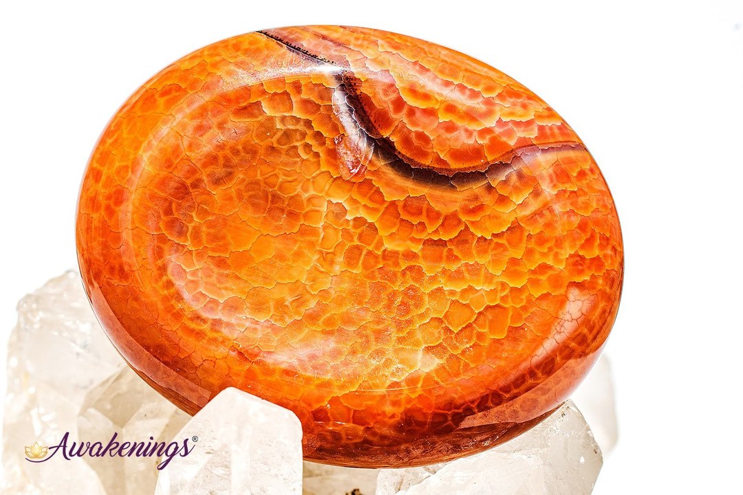 Fire Agate Palm/Pillow Stone