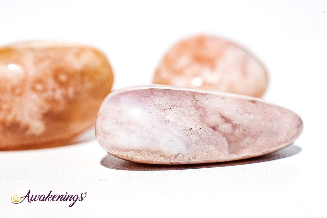 Flower Agate/Cherry Blossom Tumbled