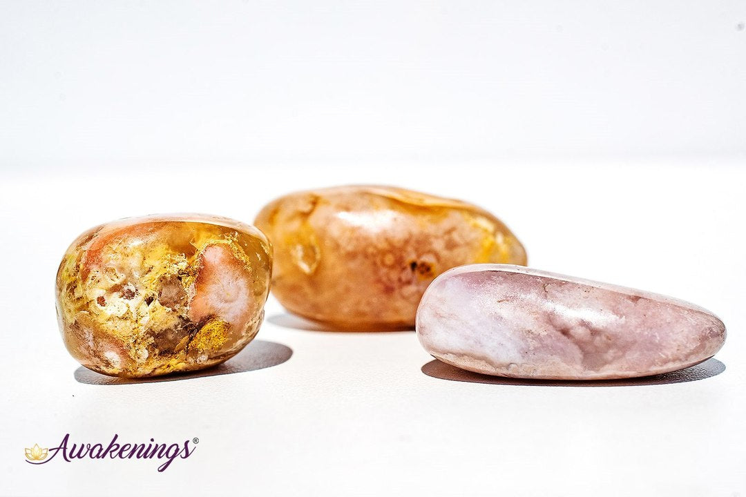 Flower Agate/Cherry Blossom Tumbled