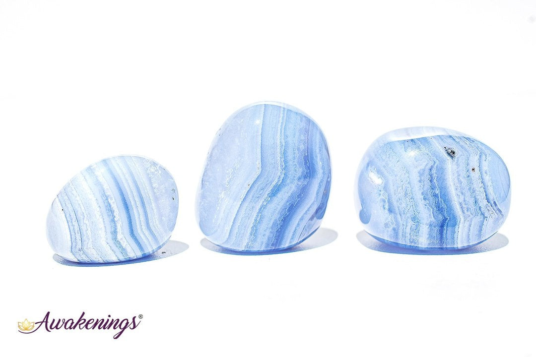 Blue Lace Agate (High Grade) - Tumbled