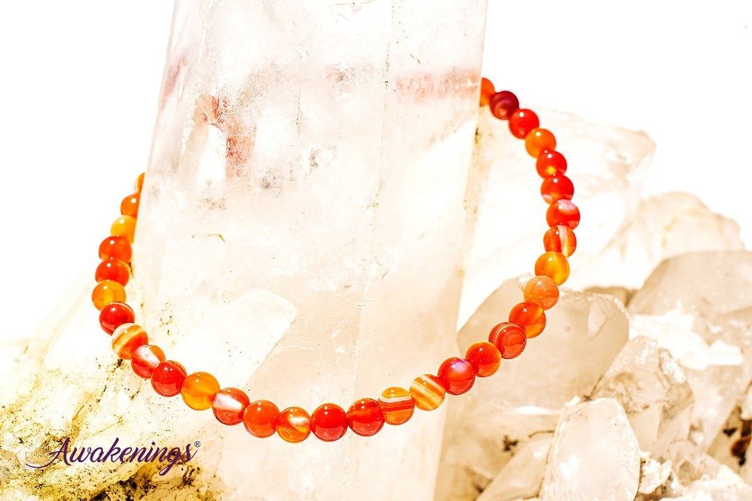 Carnelian Bracelet-4mm
