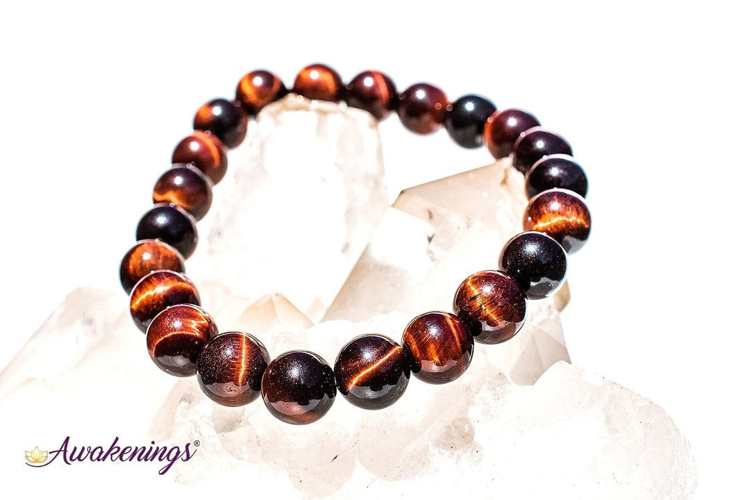Red Tigers Eye Bracelet- 8mm