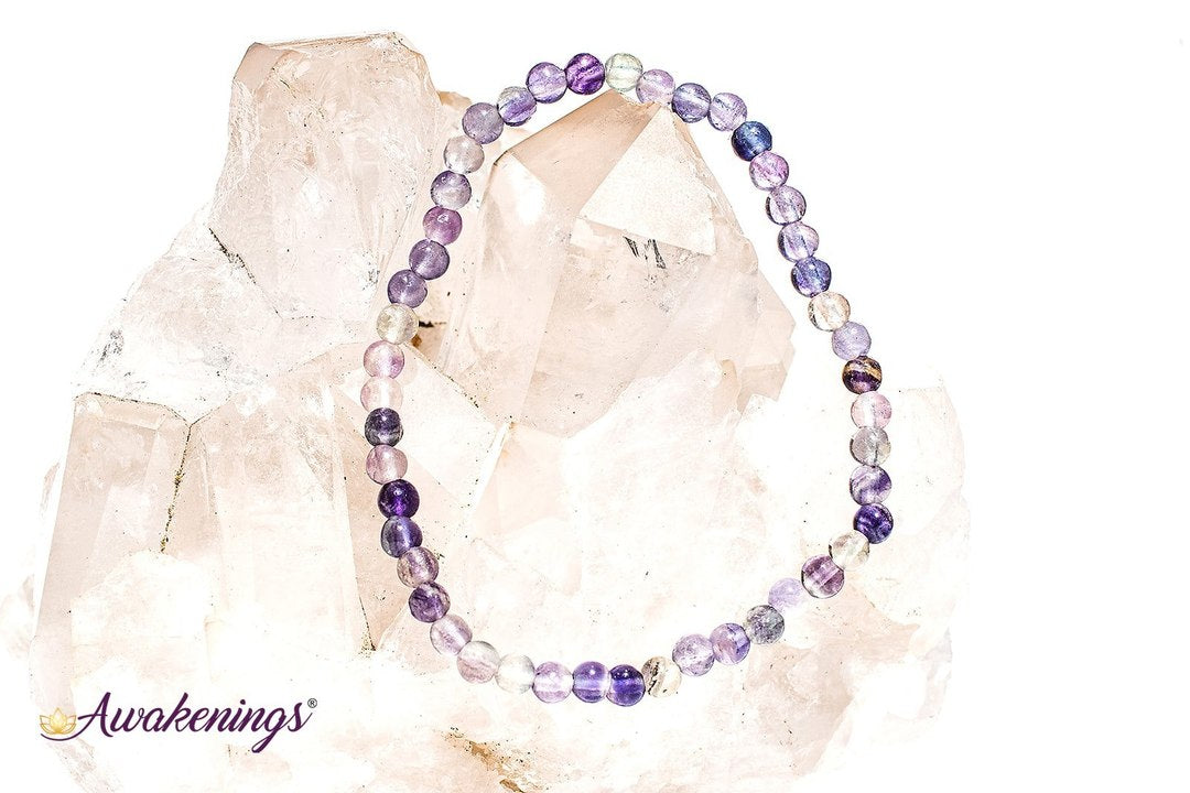 Rainbow Fluorite Bracelet- 4mm