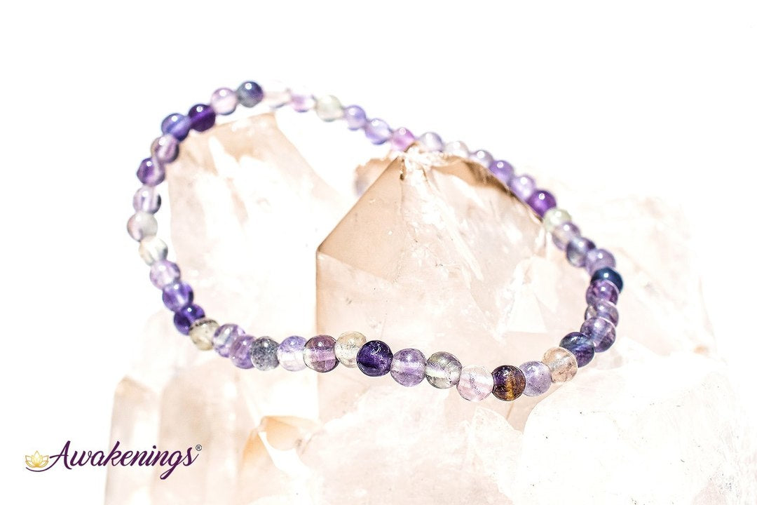Rainbow Fluorite Bracelet- 4mm