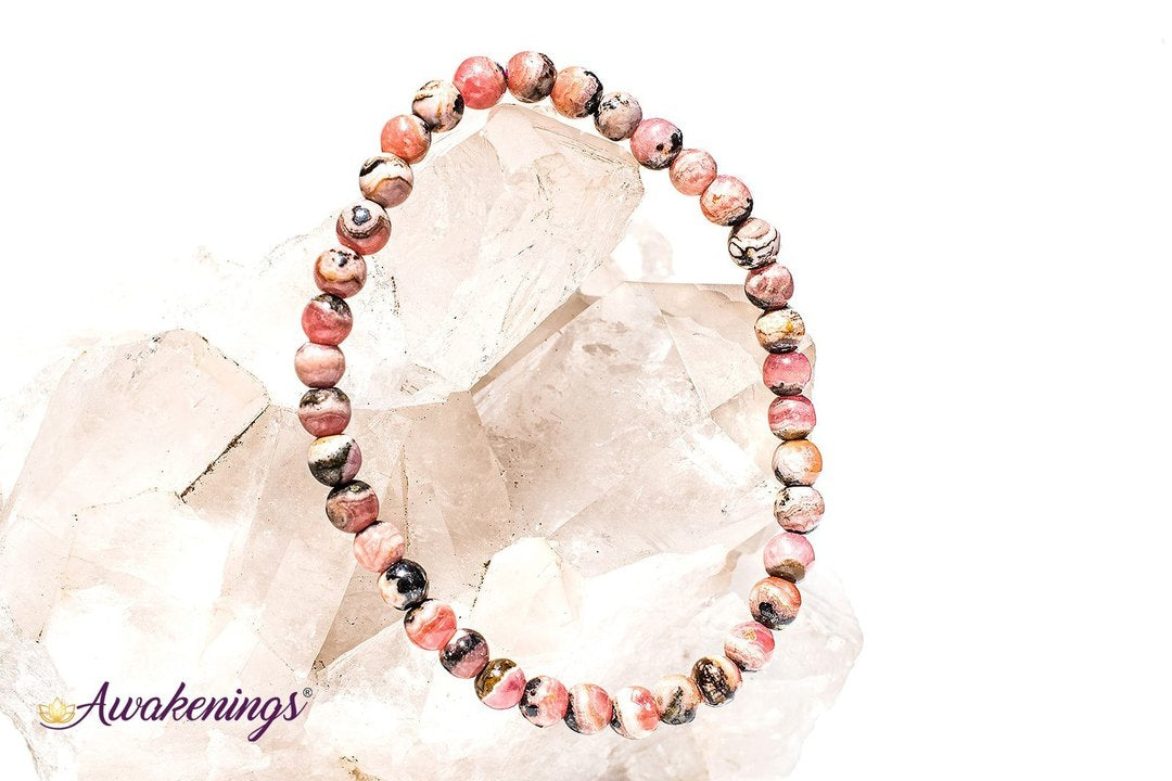 Rhodochrosite Bracelet- (4-6mm)