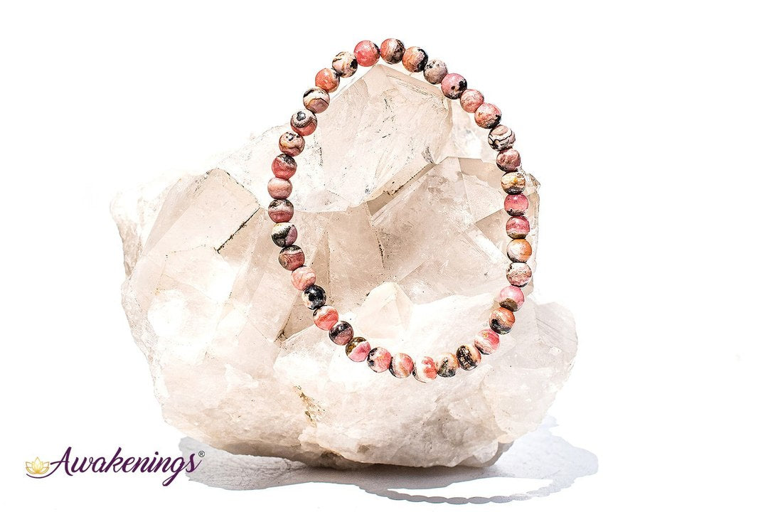 Rhodochrosite Bracelet- (4-6mm)