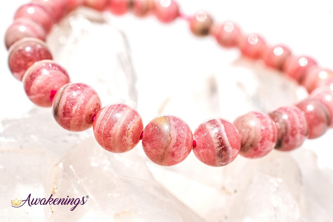 Rhodochrosite Bracelet- (6-8mm)
