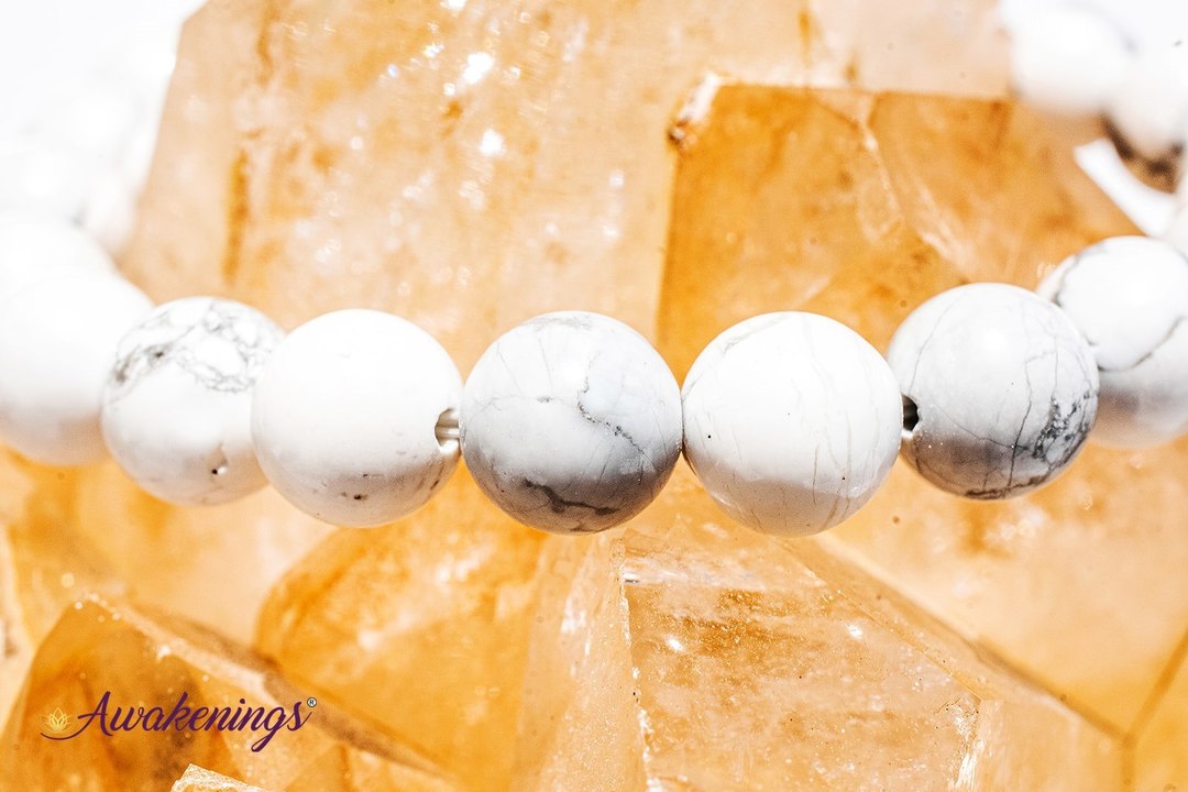 White Howlite Bracelet-8mm