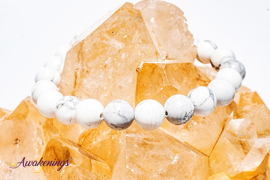 White Howlite Bracelet-8mm
