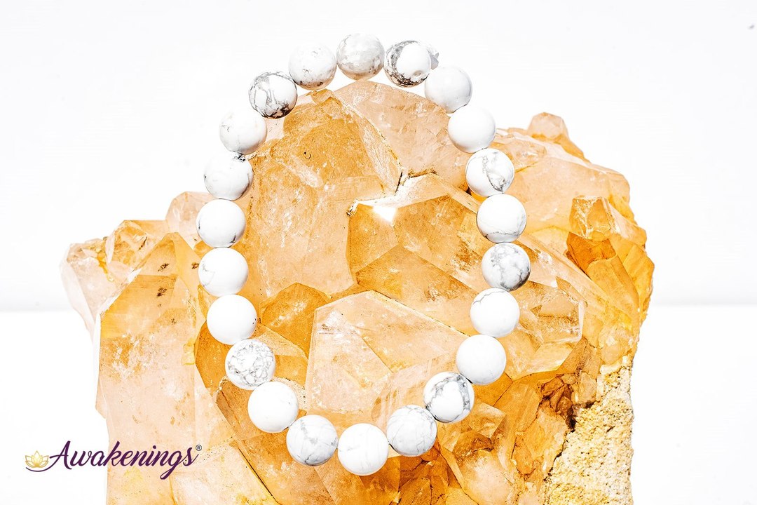 White Howlite Bracelet-8mm