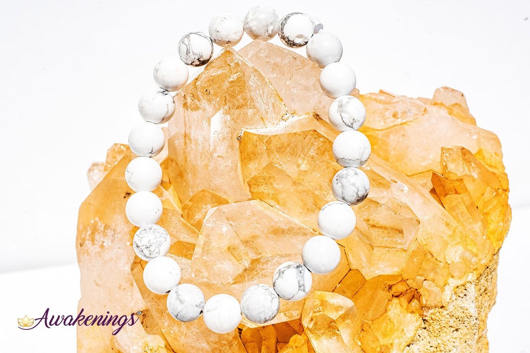 White Howlite Bracelet-8mm