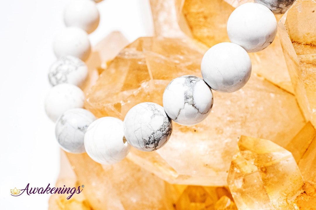 White Howlite Bracelet-8mm