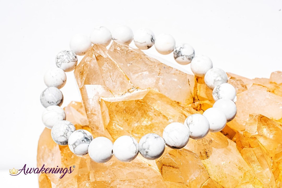 White Howlite Bracelet-8mm