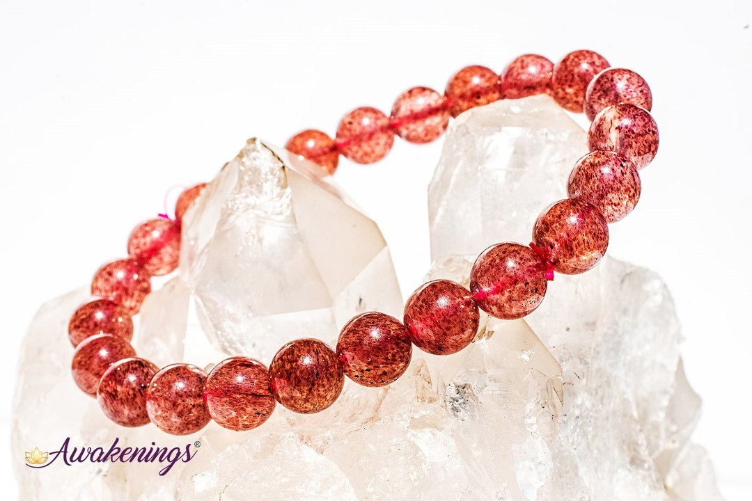 Strawberry Quartz (AAA Grade) Bracelet-8mm