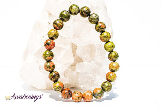 Unakite Jasper Bracelet-8mm