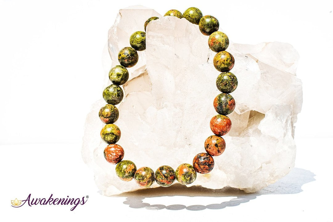 Unakite Jasper Bracelet-8mm