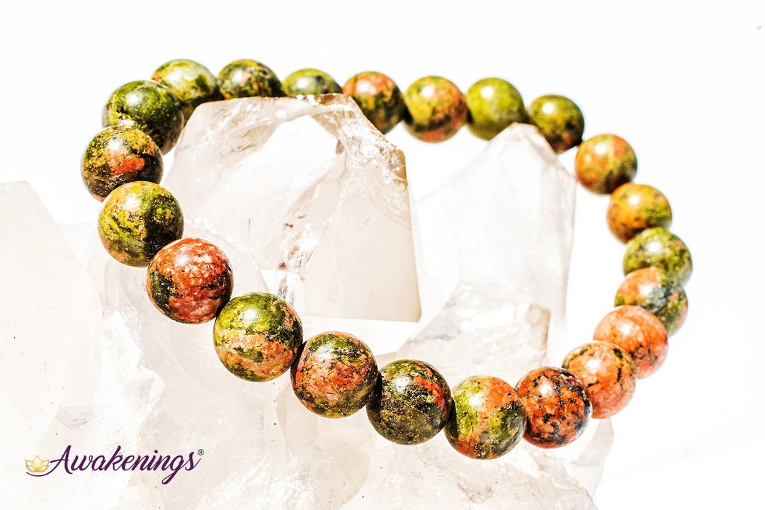 Unakite Jasper Bracelet-8mm