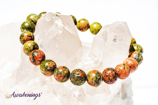 Unakite Jasper Bracelet-8mm